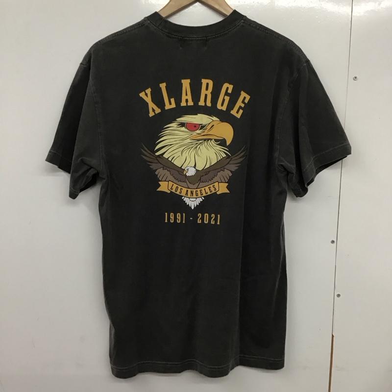 エクストララージ XLARGE Tシャツ 半袖 半袖カットソー プリントTシャツ クルーネックカットソー M ロゴ、文字 灰 / グレー /  メンズ USED 古着 中古 10132303