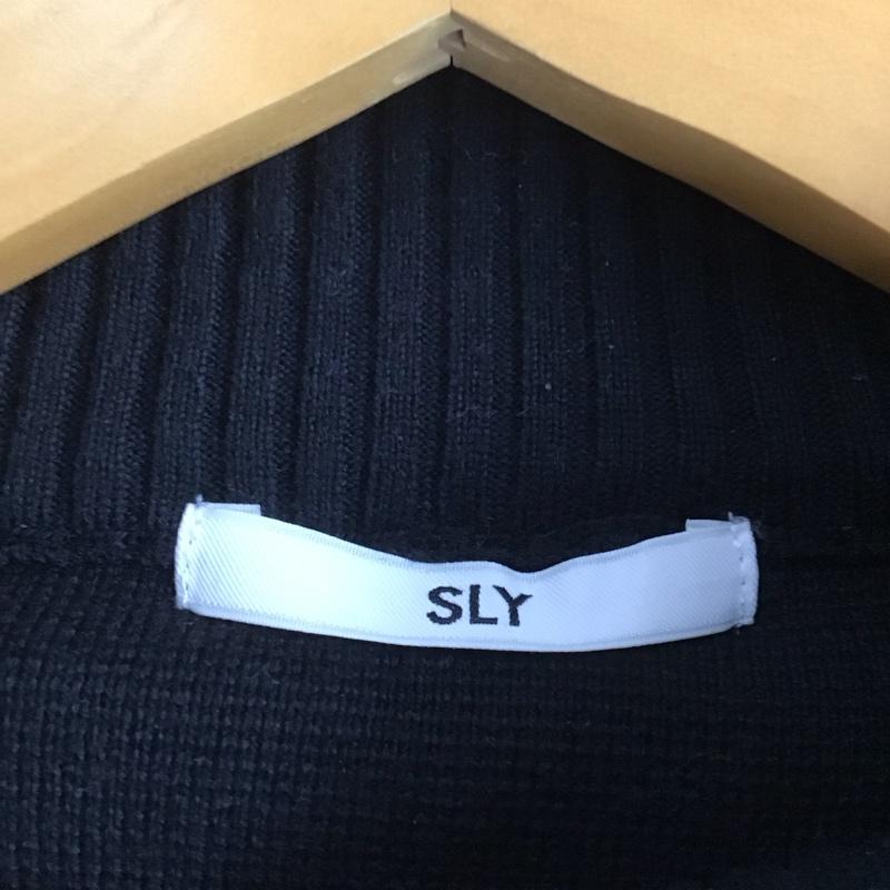 スライ SLY ニット、セーター 長袖 039gan73-2790-1 ハイネックニットセーター セーター FREE 無地 黒 / ブラック /  レディース USED 古着 中古 10145169