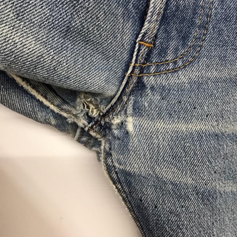 リーバイス Levi s パンツ デニム、ジーンズ デニムパンツ ストレートパンツ ワイドパンツ カジュアルパンツ 38 無地 インディゴ / インディゴ /  メンズ USED 古着 中古 10121032