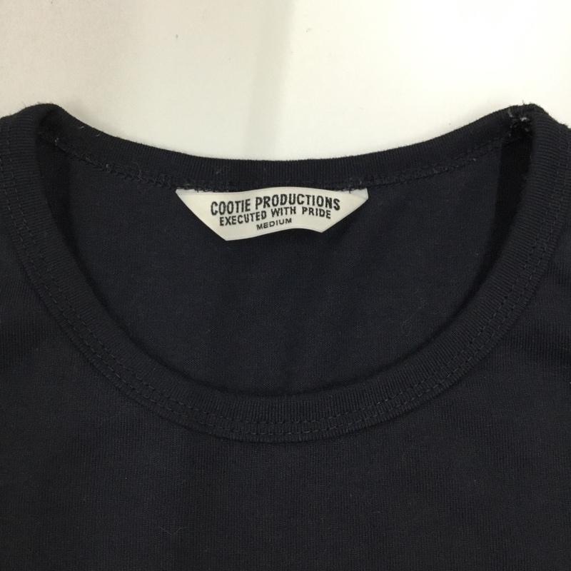 クーティープロダクションズ COOTIE PRODUCTIONS Tシャツ 半袖 半袖カットソー プリントTシャツ クルーネックカットソー M ロゴ、文字 黒 / ブラック /  メンズ USED 古着 中古 10120089