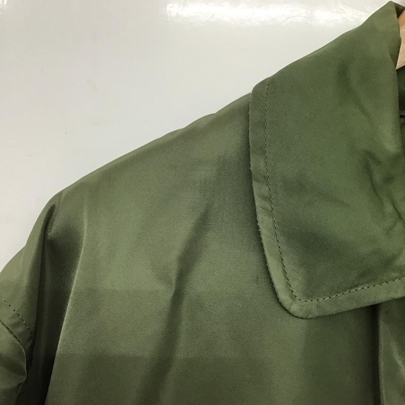 アルファインダストリー Alpha Industries ジャケット、上着 ジャンパー、ブルゾン ジップアップジャケット ミリタリージャケット アウター L ロゴ、文字 カーキ / カーキ /  メンズ USED 古着 中古 10146663
