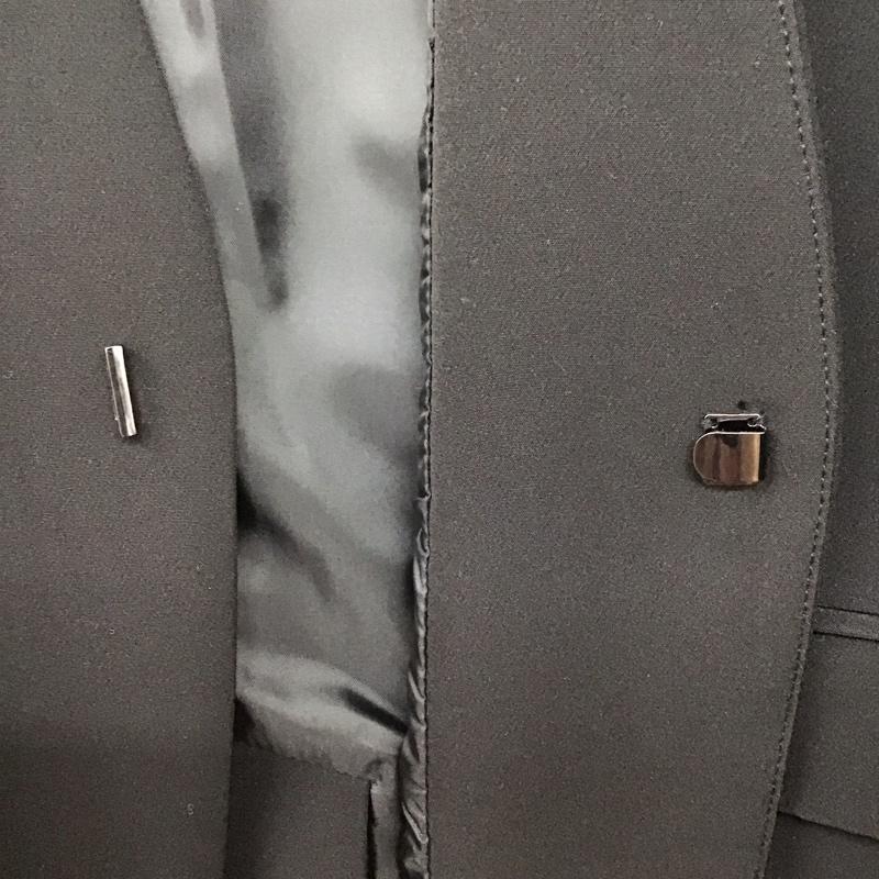 ロペピクニック ROPE  PICNIC ジャケット、上着 ジャケット、ブレザー カジュアルジャケット アウター ノーカラージャケット 40 無地 黒 / ブラック /  レディース USED 古着 中古 10142507