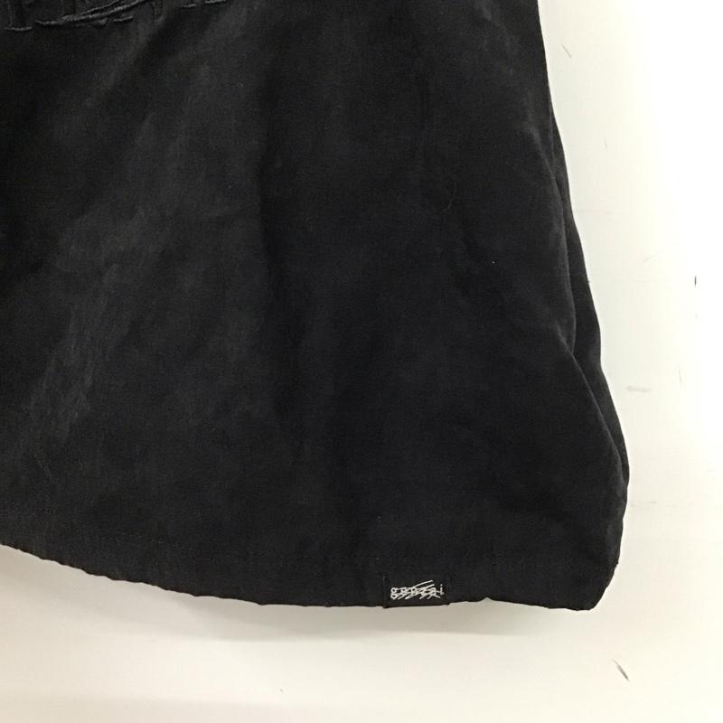 ゲンザイ genzai シャツ、ブラウス 半袖 半袖シャツ ノーカラーシャツ 前ボタン L ロゴ、文字 黒 / ブラック /  メンズ USED 古着 中古 10146209