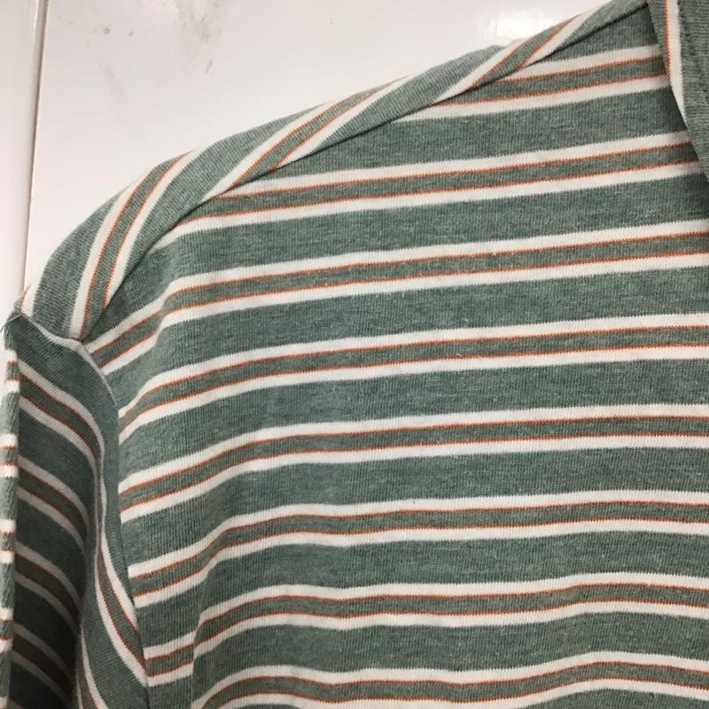 マーガレットハウエル MARGARET HOWELL ポロシャツ 半袖 半袖ポロシャツ 半袖カットソー カラーシャツ L ボーダー柄 マルチカラー / マルチカラー /  メンズ USED 古着 中古 10129524