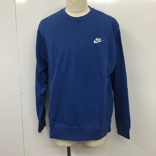 ナイキ NIKE トレーナー 長袖 bv2667-407 クラブフレンチテリークルースウェット 長袖トレーナー XL ロゴ、文字 青 / ブルー /  メンズ USED 古着 中古 10112715