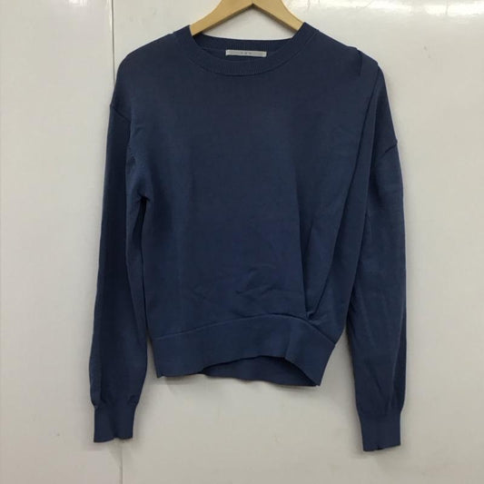ケービーエフ KBF ニット、セーター 長袖 KB94-22S010 アシンメトリータックニット Sweater 無地 青 / ブルー /  レディース USED 古着 中古 10131664