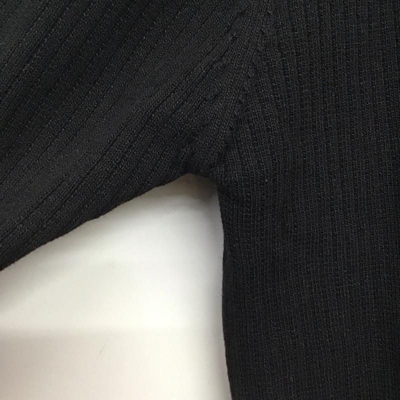 アズールバイマウジー AZUL BY MOUSSY ニット、セーター 長袖 250FSC70-163C PIPING DRY RIB KNIT タグ付き M 無地 黒 / ブラック / X 緑 / グリーン /  レディース USED 古着 中古 10141978