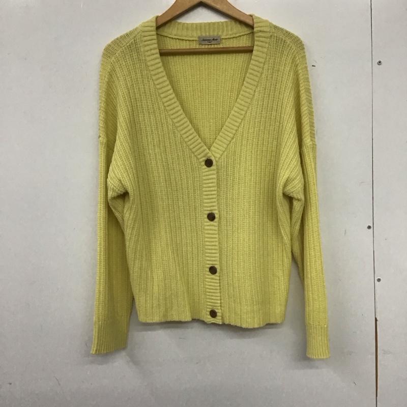 サマンサモスモス Samansa Mos2 カーディガン 長袖 FREE 無地 黄 / イエロー /  レディース USED 古着 中古 10140413