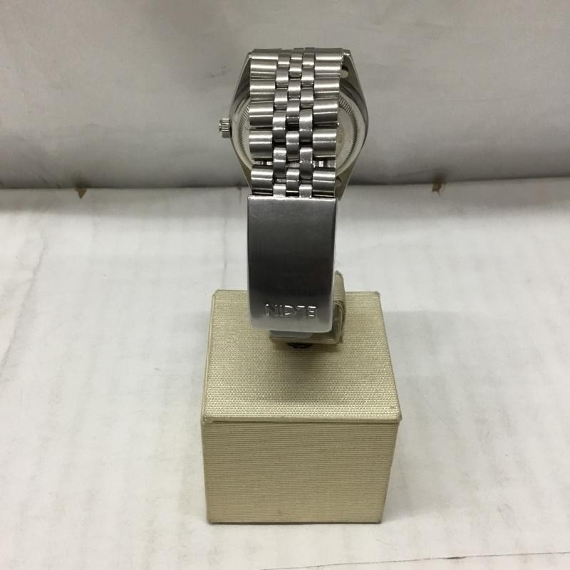 エルジン ELGIN 腕時計 アナログ（自動巻き） FK-1007E ロゴ、文字 銀 / シルバー /  メンズ USED 古着 中古 10117586