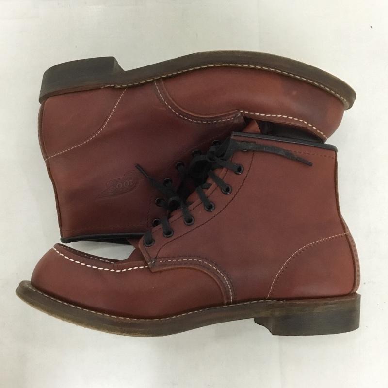 レッドウィング RED WING ブーツ ショートブーツ 8282 100周年記念モデル BECKMAN 7.5D ロゴ、文字 茶 / ブラウン /  メンズ USED 古着 中古 10138866