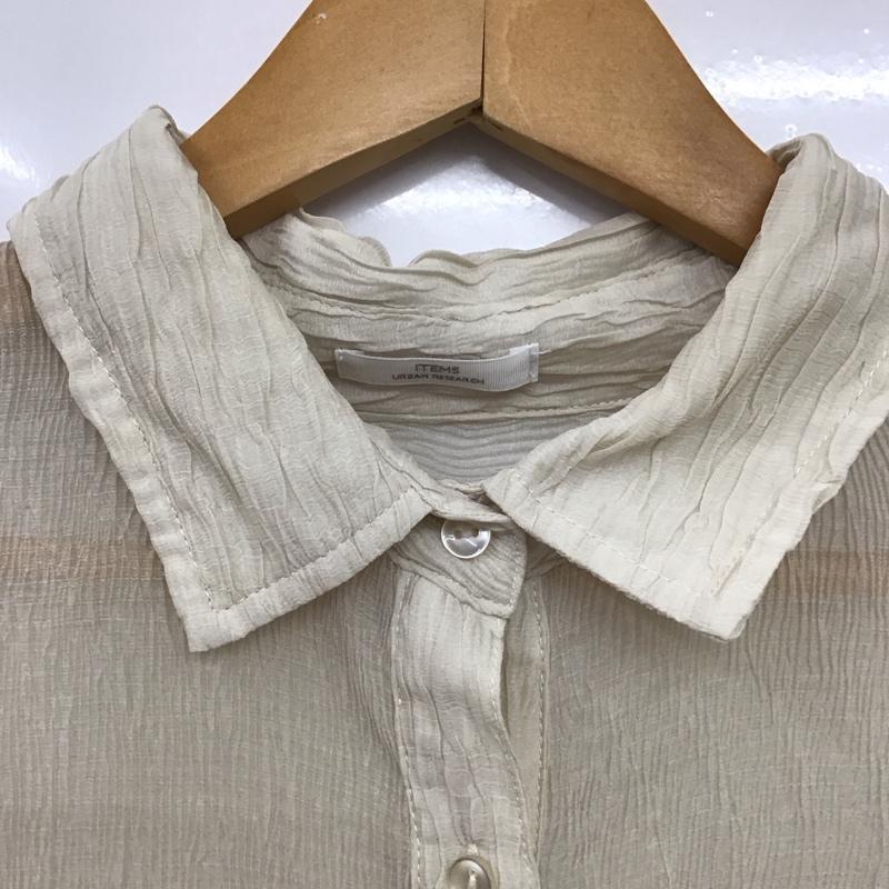 アイテムズ アーバンリサーチ ITEMS URBAN RESEARCH シャツ、ブラウス 長袖 FREE 無地 ベージュ / ベージュ /  レディース USED 古着 中古 10150912