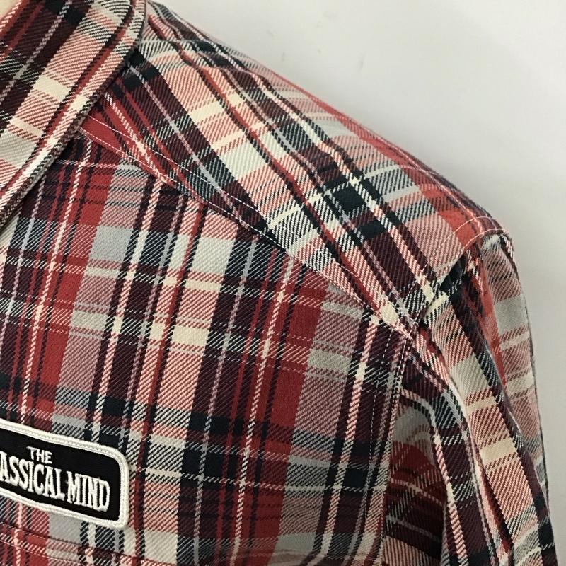 クラクト CLUCT シャツ、ブラウス 長袖 ボタンダウン ワークシャツ ワッペン L チェック マルチカラー / マルチカラー /  メンズ USED 古着 中古 10121374