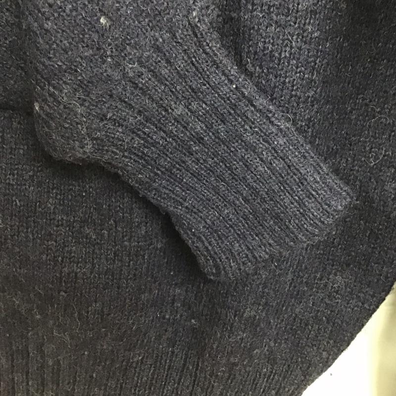 ポロラルフローレン POLO RALPH LAUREN ニット、セーター 長袖 クルーネック ウール M ワンポイント 紺 / ネイビー /  メンズ USED 古着 中古 10144704