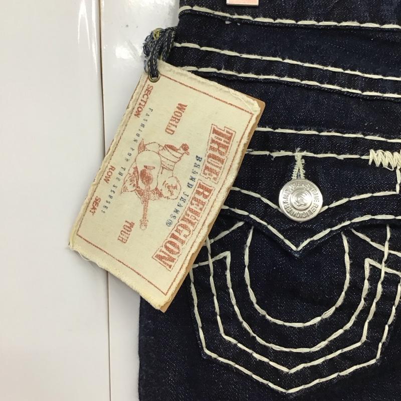 トゥルーレリジョン TRUE RELIGION パンツ デニム、ジーンズ 24503NBT2J JOEY SUPER T 23 無地 紺 / ネイビー /  レディース USED 古着 中古 10117371