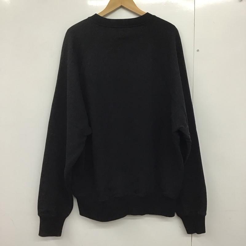アミアレクサンドルマテュッシ AMI Alexandre Mattiussi トレーナー 長袖 長袖トレーナー スウェット クルーネック プルオーバー XXL ロゴ、文字 黒 / ブラック /  メンズ USED 古着 中古 10143441