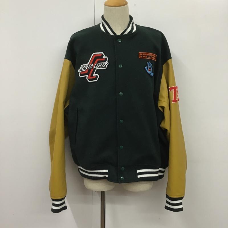 サンタクルーズ SANTA CRUZ ジャケット、上着 ジャンパー、ブルゾン L 無地 緑 / グリーン / X マスタード / マスタード /  メンズ USED 古着 中古 10106064