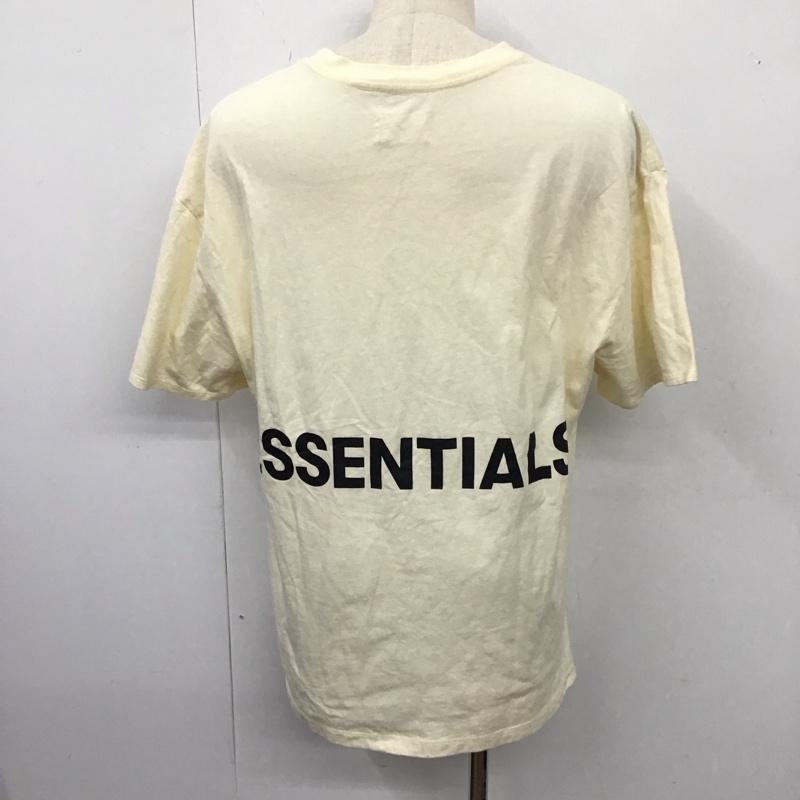 エッセンシャルズ ESSENTIALS Tシャツ 半袖 半袖カットソー プリントTシャツ クルーネックカットソー M 無地 アイボリー / アイボリー /  メンズ USED 古着 中古 10115616