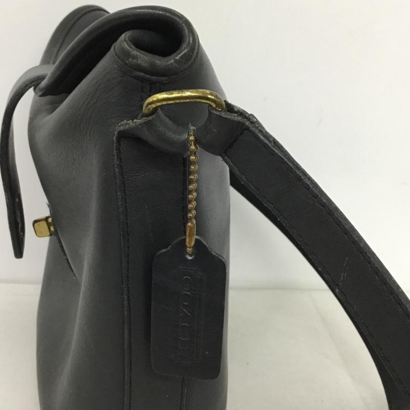 コーチ COACH ショルダーバッグ ショルダーバッグ 9948 オールドコーチ レザー 無地 黒 / ブラック /  レディース USED 古着 中古 10145483