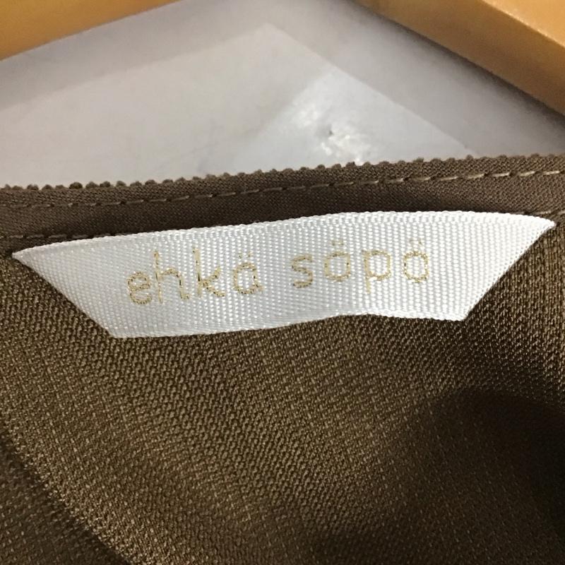 エヘカソポ ehka sopo ワンピース ロングスカート ノースリーブワンピース ロングスカート フレアスカート コーデュロイ FREE 無地 茶 / ブラウン /  レディース USED 古着 中古 10137564