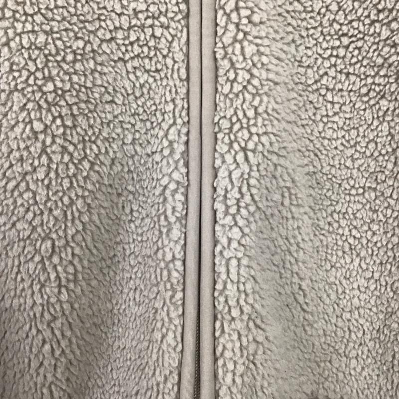 ユニクロ UNIQLO カーディガン 長袖 241-439140  ソフトボアフリースVネックカーディガン L 無地 ベージュ / ベージュ /  レディース USED 古着 中古 10141281