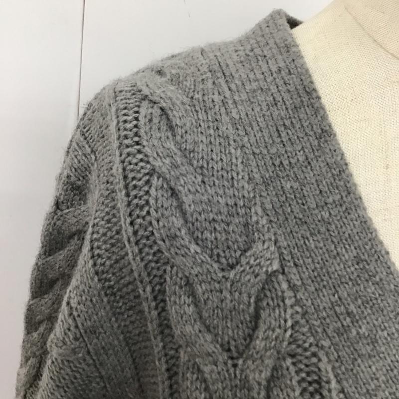 ニコアンド niko and... カーディガン 長袖 ST66TE02SB Vネック L  灰 / グレー /  レディース USED 古着 中古 10120583