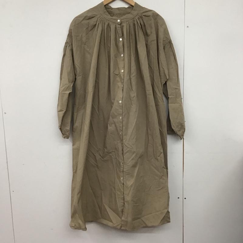 サマンサモスモス Samansa Mos2 ワンピース ロングスカート FIZ-1104643 ギャザー羽織りシャツワンピース FREE 無地 ベージュ / ベージュ /  レディース USED 古着 中古 10146958