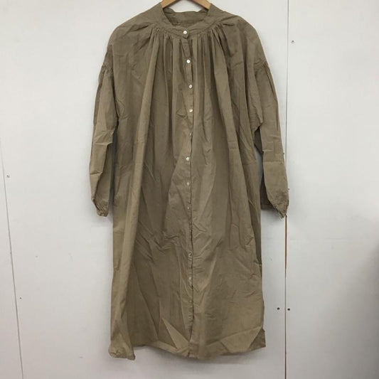 サマンサモスモス Samansa Mos2 ワンピース ロングスカート FIZ-1104643 ギャザー羽織りシャツワンピース FREE 無地 ベージュ / ベージュ /  レディース USED 古着 中古 10146958