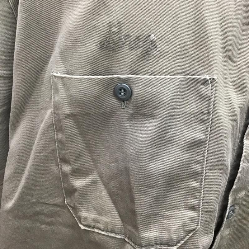 レッドキャップ RED KAP シャツ、ブラウス 半袖 半袖シャツ カラーシャツ 半袖カットソー XL 無地 灰 / グレー /  メンズ USED 古着 中古 10120508