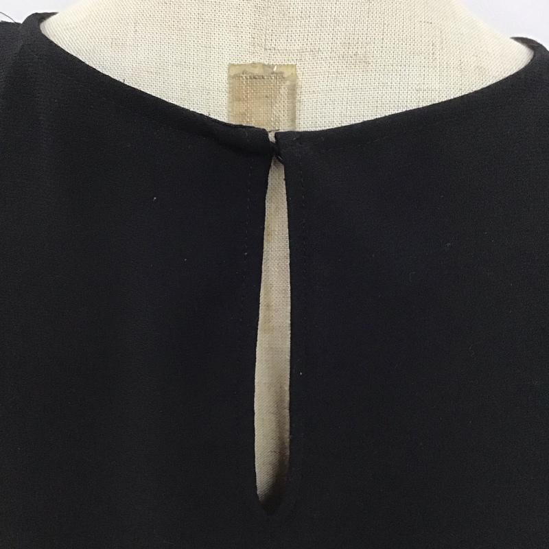 ザラ ZARA カットソー 半袖 半袖 M 無地 黒 / ブラック /  レディース USED 古着 中古 10124071