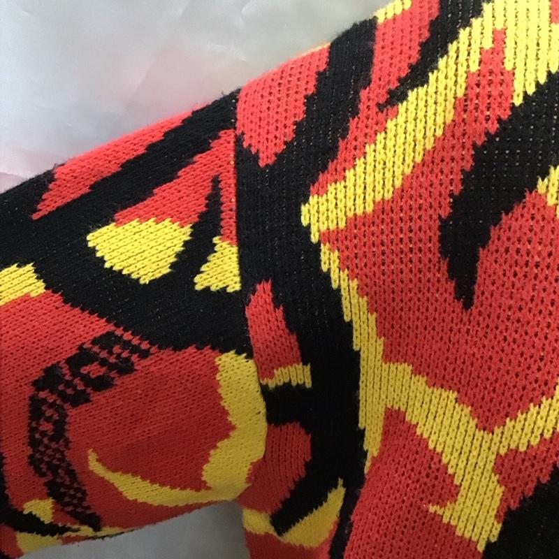 シュプリーム Supreme ニット、セーター 長袖 長袖ニットカットソー ニット セーター クルーネックニット L プリント マルチカラー / マルチカラー /  メンズ USED 古着 中古 10113588