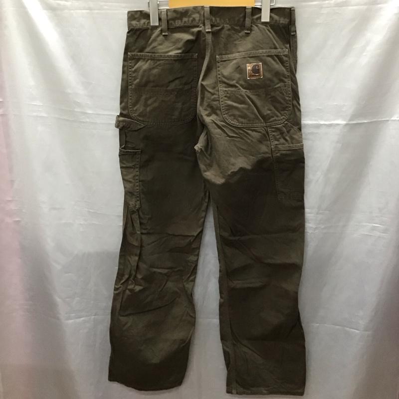 カーハート Carhartt パンツ ワークパンツ、ペインターパンツ ワークパンツ ワイドパンツ カジュアルパンツ 32インチ 無地 カーキ / カーキ /  メンズ USED 古着 中古 10116212