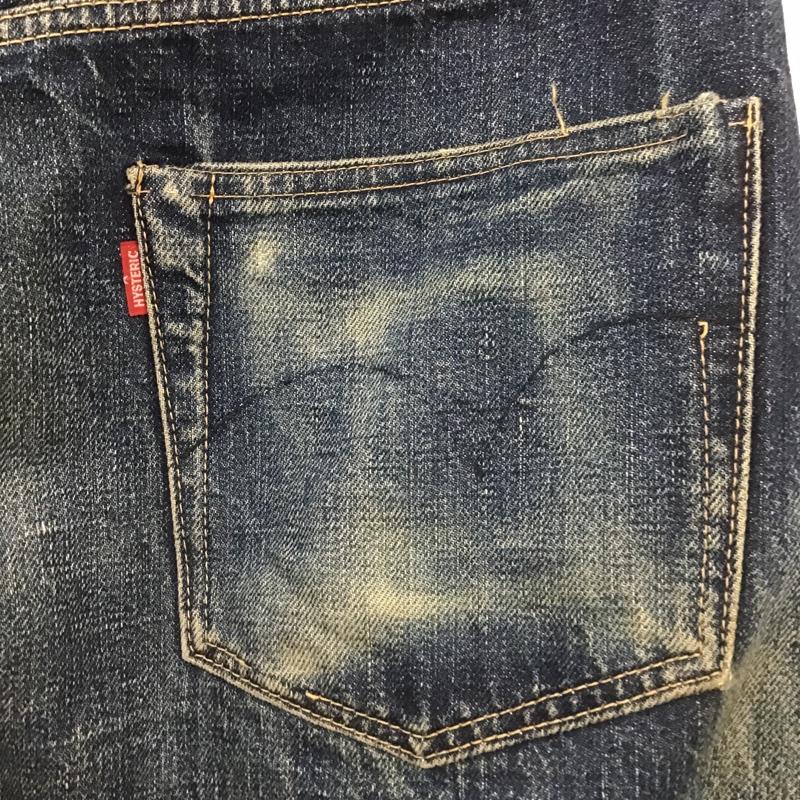 ヒステリックグラマー HYSTERIC GLAMOUR パンツ デニム、ジーンズ 2ap-0367 デニムパンツ ストレートパンツ ワイドパンツ カジュアルパンツ M 無地 インディゴ / インディゴ /  メンズ USED 古着 中古 10105828