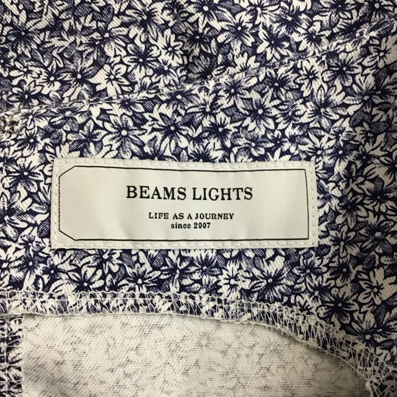 ビームスライツ BEAMS LIGHTS ワンピース ロングスカート ノースリーブ 後ろファスナー 38 花柄 紺 / ネイビー /  レディース USED 古着 中古 10114077