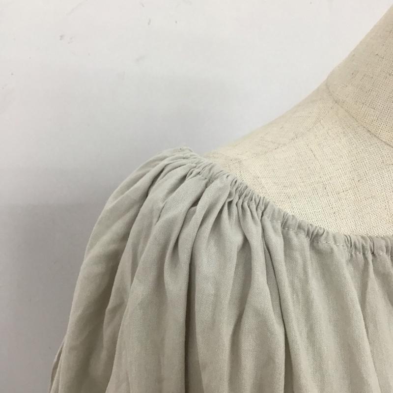 ラウアー LAUIR ワンピース ロングスカート ギャザー M 無地 灰 / グレー /  レディース USED 古着 中古 10115335