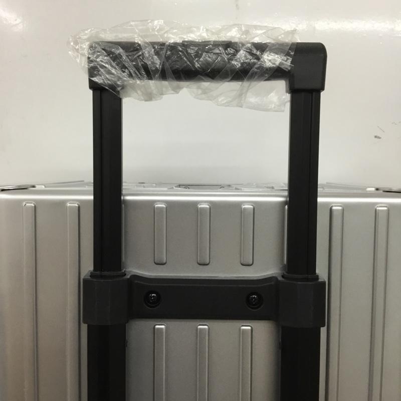 アンドフラット &.FLAT スーツケース、トランク スーツケース、トランク FL14-4-00001 折りたたみ ハードキャリーバッグ キャリーケース 箱有 ロゴ、文字 銀 / シルバー /  メンズ USED 古着 中古 10137512