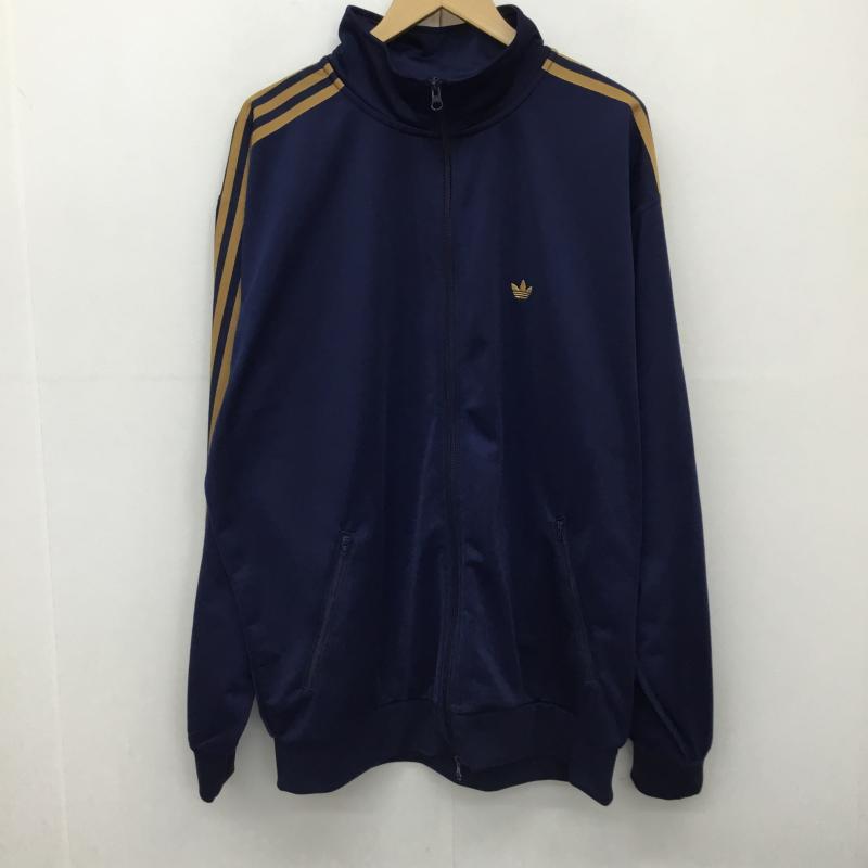 アディダス adidas ジャケット、上着 ジャケット、ブレザー JD5268 トラックジャケット XL ロゴ、文字 紺 / ネイビー /  メンズ USED 古着 中古 10133855