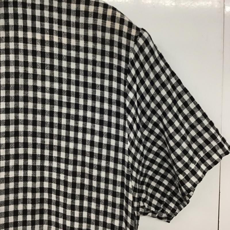 イチ ichi ワンピース ロングスカート チェック 白 / ホワイト / X 黒 / ブラック /  レディース USED 古着 中古 10151308