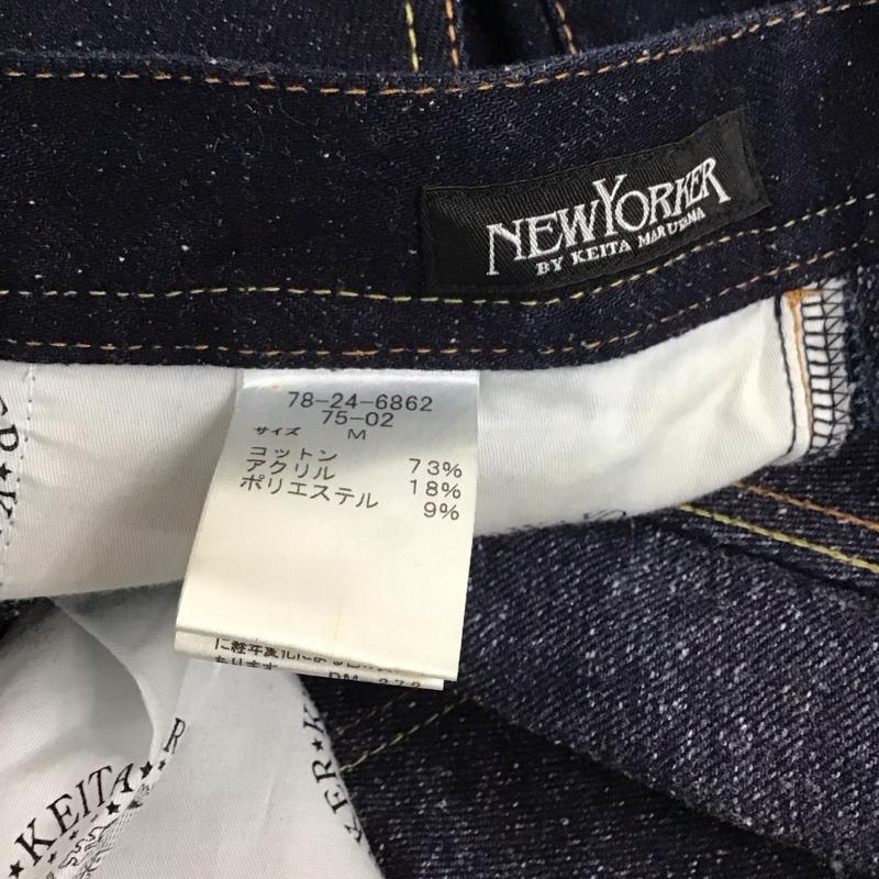 ニューヨーカー NEWYORKER パンツ デニム、ジーンズ デニムパンツ スリムパンツ ジーンズ カジュアルパンツ ストレートパンツ M 無地 インディゴ / インディゴ /  メンズ USED 古着 中古 10111105
