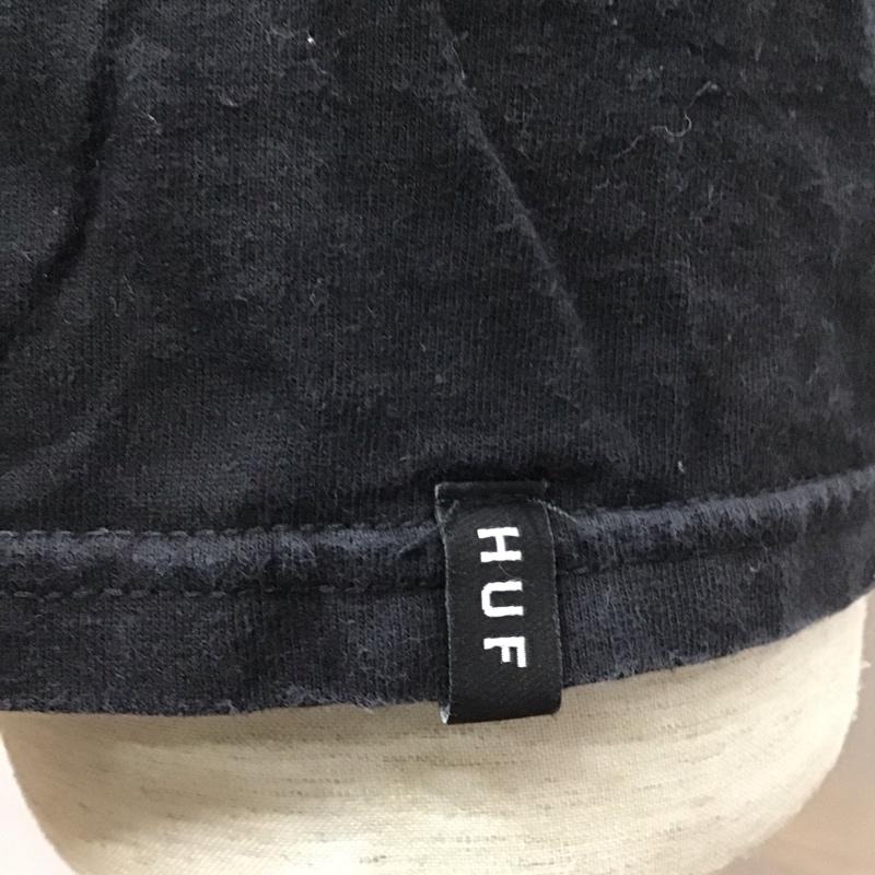 ハフ HUF Tシャツ 半袖 半袖カットソー プリントTシャツ クルーネックカットソー M プリント 黒 / ブラック /  メンズ USED 古着 中古 10116570
