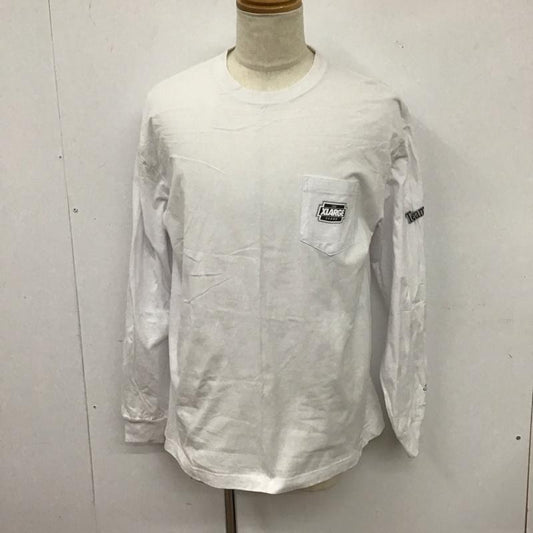 エクストララージ XLARGE カットソー 長袖 長袖カットソー プリントカットソー クルーネック L ロゴ、文字 白 / ホワイト /  メンズ USED 古着 中古 10126192