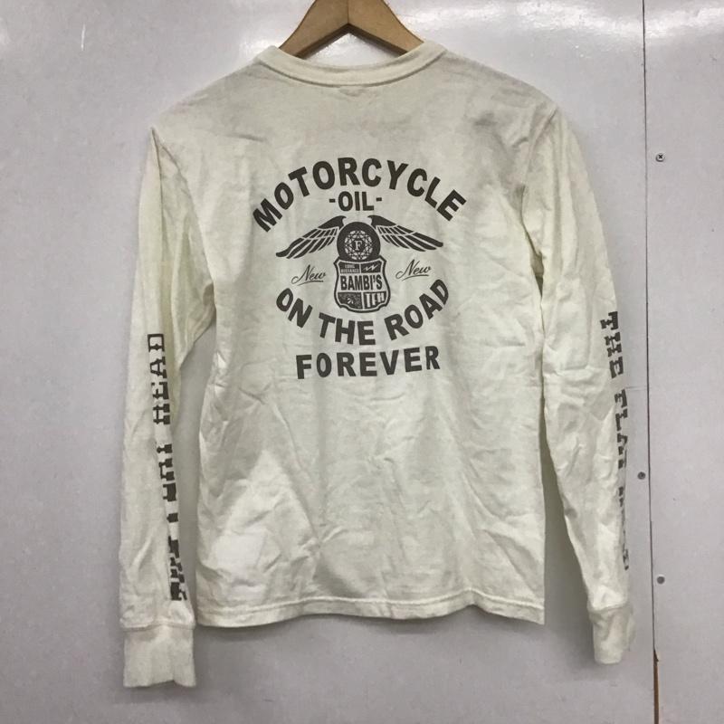フラットヘッド FLATHEAD カットソー 長袖 長袖カットソー 無地カットソー クルーネック 38 ロゴ、文字 アイボリー / アイボリー /  メンズ USED 古着 中古 10148012