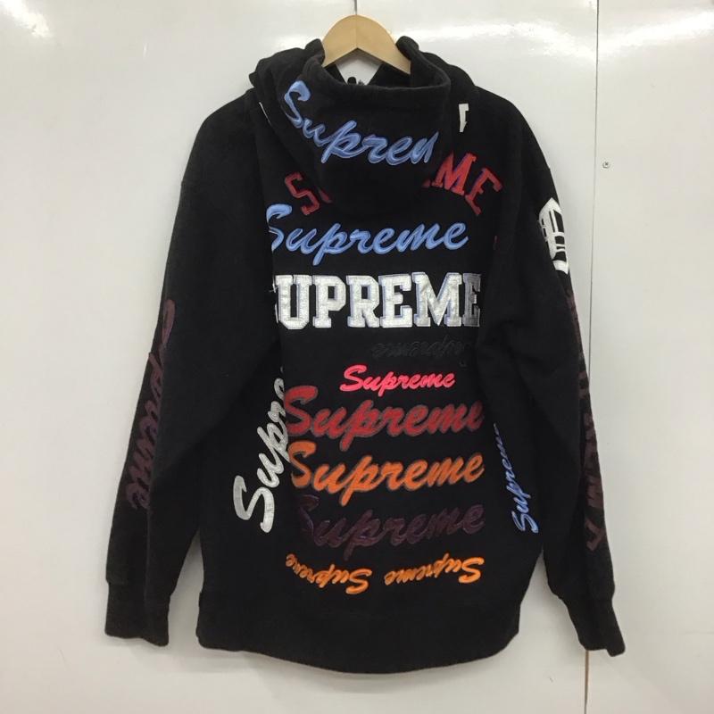 シュプリーム Supreme パーカー 長袖 21AW MultiLogoHoodedSweatshirt パーカー L ロゴ、文字 黒 / ブラック /  メンズ USED 古着 中古 10148162