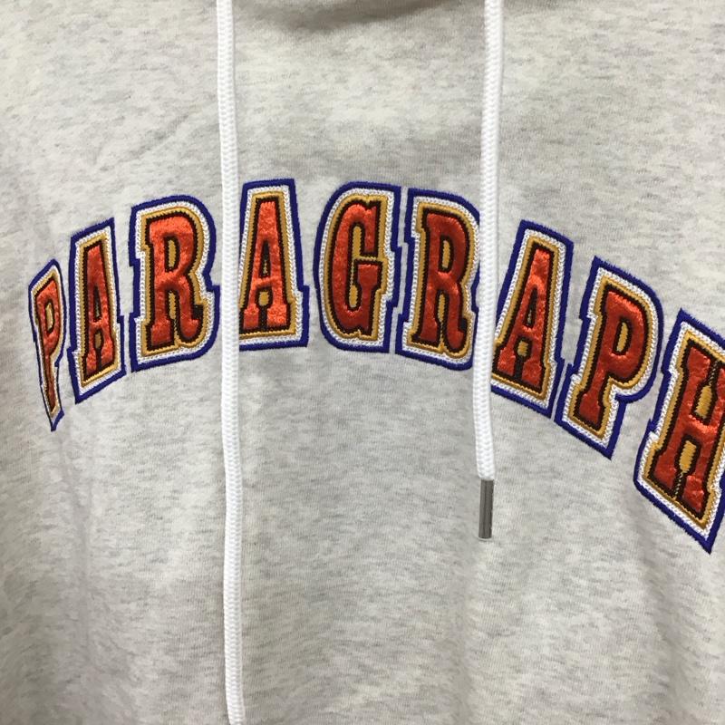パラグラフ Paragraph パーカー 長袖 プルオーバー FREE ロゴ、文字 灰 / グレー /  メンズ USED 古着 中古 10108336