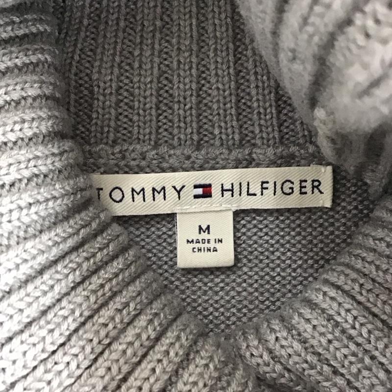 トミーヒルフィガー TOMMY HILFIGER ニット、セーター 長袖 M 無地 灰 / グレー /  レディース USED 古着 中古 10121375