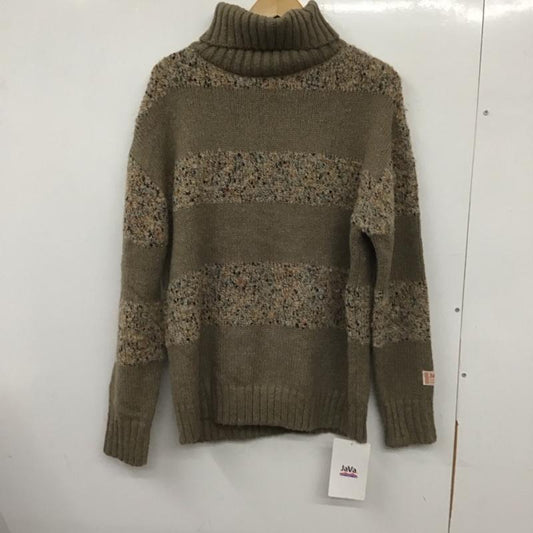 ジャバ Java ニット、セーター 長袖 jv1020119 カラーネップタートルネックボーダーニット L  マルチカラー / マルチカラー /  レディース USED 古着 中古 10139935