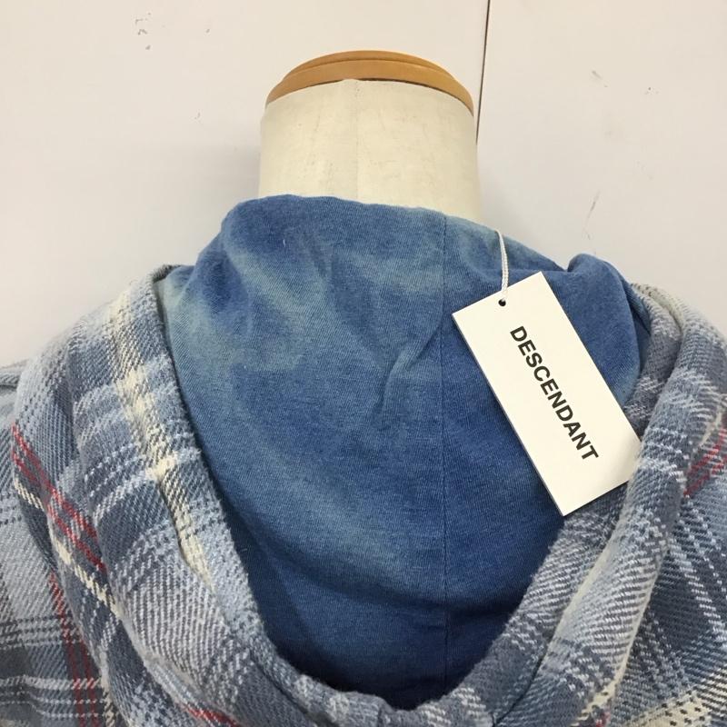 ディセンダント DESCENDANT シャツ、ブラウス 長袖 長袖シャツ チェックシャツ フード付き 1 チェック マルチカラー / マルチカラー /  メンズ USED 古着 中古 10127663