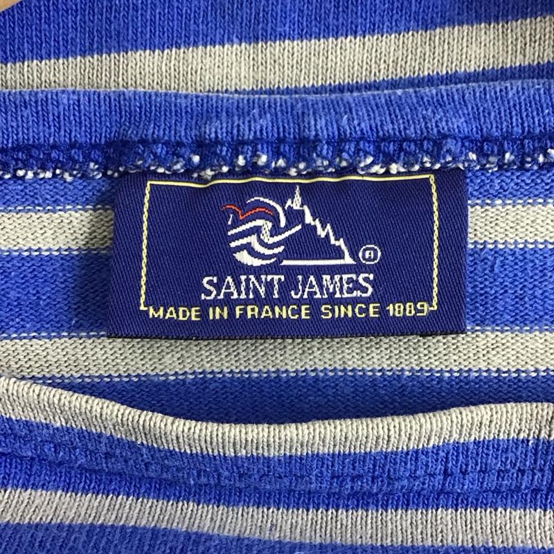 セントジェームス SAINT JAMES カットソー 長袖 長袖カットソー プリントカットソー ワイドネック ボーダー柄 マルチカラー / マルチカラー /  メンズ USED 古着 中古 10131387