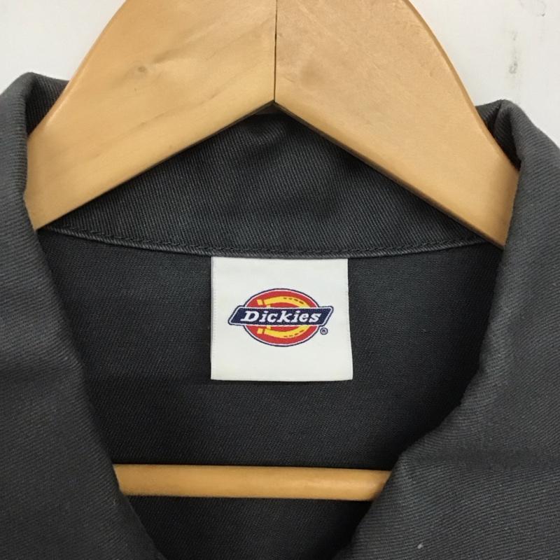ディッキーズ Dickies ジャケット、上着 ジャケット、ブレザー 223m10ks01 カジュアルジャケット アウター ジップアップジャケット L ロゴ、文字 灰 / グレー /  メンズ USED 古着 中古 10139849