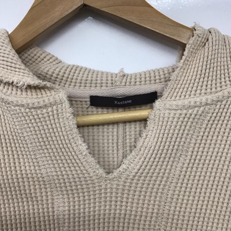 カスタネ Kastane パーカー 長袖 KAZ1082306A0002 ヘビーサーマルフーディプルオーバー FREE 無地 ベージュ / ベージュ /  レディース USED 古着 中古 10146752