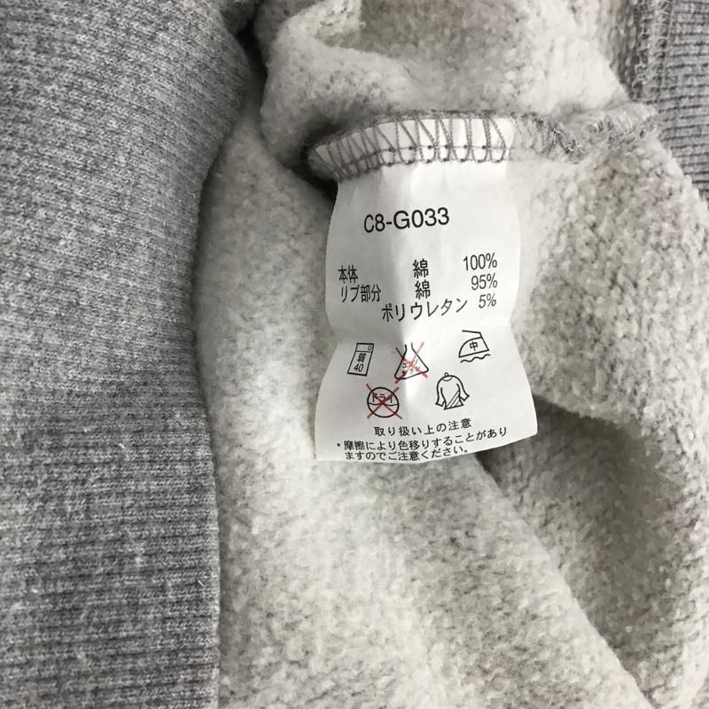 チャンピオン Champion トレーナー 長袖 長袖トレーナー スウェット クルーネック プルオーバー L ロゴ、文字 灰 / グレー /  メンズ USED 古着 中古 10147838